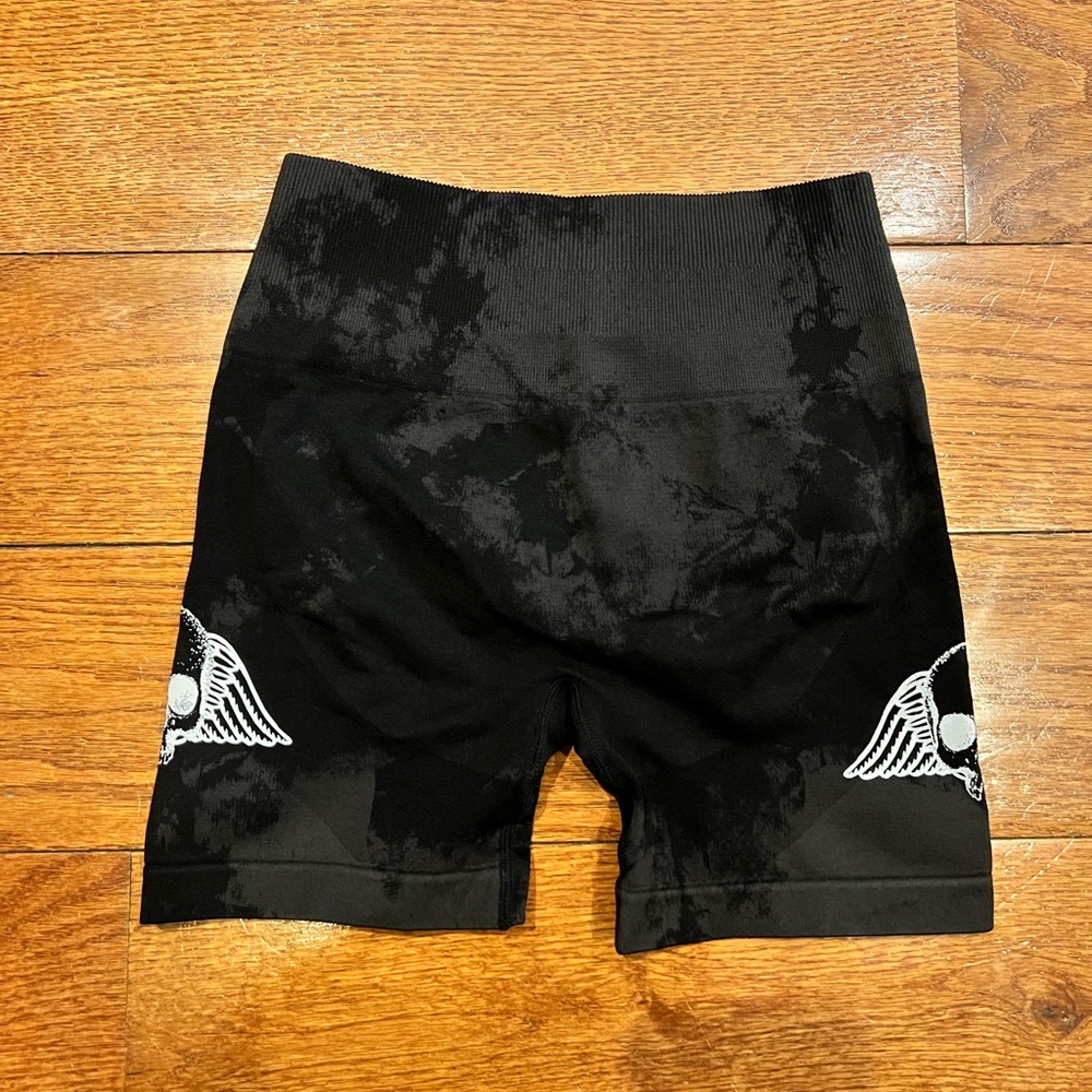 Civil Regime Black Grey Tie Dye Biker shorts size small New with tags